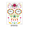 Waterproof And Sweat Proof Of The Dead Masquerade Party Temporary Stickers Halloween Face Tattoo Stickers(SY-B153)
