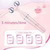 3 In 1 Portable Electric Eye Massager Double Chin Face Lift Body Neck Massage Roller 3D Facial Massage Machine(Pink)