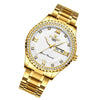 FNGEEN S888 Men Local Non Mechanical Solid Belt Watch Luminous Quartz Watch(Full Gold White Surface)
