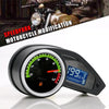 Motorcycle Universal Retrofit Speed Instrument LCD Mileage