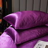 1 Pairs Ice Silk Pillowcase Home Textile Bedding, Size: 50x75cm(Violet)
