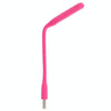 100 PCS Portable Mini USB 6 LED Light, For PC / Laptops / Power Bank, Flexible Arm, Eye-protection Light(Pink)