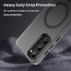 For Samsung Galaxy S23+ 5G MagSafe Frosted Translucent TPU + PC Full Coverage Phone Case(Black)