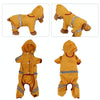 Waterproof Dog Raincoat, XXL, Yellow - Reflective & Breathable