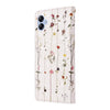 For Samsung Galaxy A04e Bronzing Painting RFID Leather Phone Case(Flowers World)