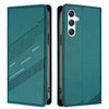 For Samsung Galaxy A34 5G Embossed Multi-functional Wallet Retro Leather Phone Case(Dark Green)