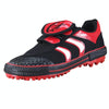 Children Soccer Shoes Antiskid Wear-Resistant Nylon Fastener Football Training Shoes, Size: 34/220(Black+Red)