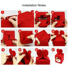 Foldable Apple Gift Packaging Bag Creative Non-Woven Bag Christmas Decoration(Senior)