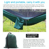 Portable Outdoor Parachute Hammock with Mosquito Nets (Black)