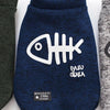 Dog Hoodie, Fishbone Vest, Blue XXL - Autumn/Winter