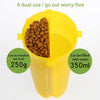 Portable Pet Travel Bowl, Leakproof Food & Water Cup, Yellow