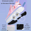 DF03 Children Walking Shoes Four-wheel Retractable Roller Skates, Size:38(Mesh White Pink)