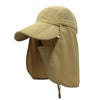 outfly 360 Degree Anti-Ultraviolet Hat Quick Drying Sun Cap, Size: Adjustable(Adult Khaki)