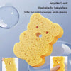 Baby Bathing Wood Pulp Sponge Cute Cartoon Soft Bath Sponge Bath Scrubber, Model: Duck