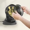 F410 24V Car Dual-head Folding Electric Cooling Fan with Temporary Temporary Parking Card