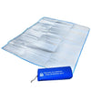 180x150cm Outdoor Double-Sided Aluminum Film Moisture-Proof Picnic Mat Random Colour Delivery