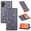 For Samsung Galaxy Note 10 Plus Ultrathin Glitter Magnetic Horizontal Flip Leather Case with Holder & Card Slots(Gray)