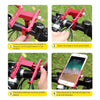 BIKERSAY MP007 Universal Aluminum Alloy Motorcycle Bicycle Phone Holder (Red)