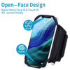 For 4.5-7 inch Phone Zipper Pocket Removable Rotating Arm Belt Bag Running Riding Phone Case(8 Claw Black)