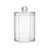 Transparent Round Plastic Cosmetic Box Cotton Pads Storage Box