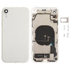 iPhone XR Silver Back Cover Assembly with Side Keys & Wireless Charging