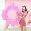 Shell Shape Inflatable Swimming Ring Lifesaving Ring Axillary Ring, Size: L,100x110cm (Pink)
