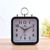 Candy Color Office Home Student Square Alarm Clock(Black)