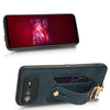 For Asus ROG Phone 6 / ROG6 Wristband Leather Back Phone Case(Blue)