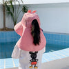 Summer Cartoon Print Big Brim Sun Hat For Children, Size: Hat Circumference 50-54cm(Pink)