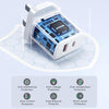 J0YROOM TCF05 20W USB+USB-C/Type-C Dual Interface Fast Charger Set, Specification:UK Plug(White)