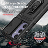 For Samsung Galaxy S24 FE 5G Sliding Camshield Holder Phone Case(Black)
