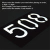 0.36W Solar Powered Wall Mount 6 LEDs Lighting Doorplate Lamp House Number Porch Lights with Solar Pannel(3)