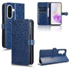 For Samsung Galaxy A36 5G Honeycomb Dot Texture Leather Phone Case(Blue)