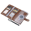 For iPhone 13 ViLi GVS-C Series MagSafe Magnetic RFID Leather Flip Phone Case(Brown)