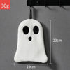 Halloween Ghost Hand Towel Thickened and Strong Water Absorption Dish Towel Bathroom Decor(Black)