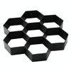 Plastic Floor Mold Ultralight DIY Garden Paving Hexagonal Fancy Mould(Black)