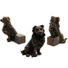 3pcs/set Flower Pot Feet Stand Animal Shape Resin Plant Pots Risers Pad(Poodle)