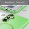For Samsung Galaxy S24 FE 5G MagSafe Frosted Translucent TPU + PC Full Coverage Phone Case(Green)