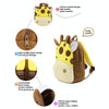 Kids 3D Animal Velvet Backpacks Children Cartoon Kindergarten Toys Gifts School Bags(Cat)