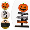Halloween Guide Wooden Ornaments Cartoon Letters Decoration Supplies(Ghost Model)