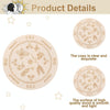 Carving Pattern Round Wood Craft Ouija Board 15cm(3)