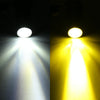 PX15D DC12V / 6.2W Motorcycles Headlights (Yellow + White)