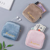 Plush Cloth Sanitary Napkin Storage Bag Sanitary Pad Storage Bag(Gray)