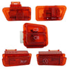 Motorcycle Headlight Horn Steering Switch Accessories(5 in 1 Red)