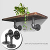 Wrought Iron Hanging Potted Plant Wall Shelf Water Pipe Shelf 14x14cm