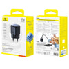 Baseus PicoGo 45W GaN Type-C Fast Charger, EU Plug(Black)