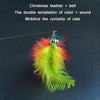 Christmas Cat Feather Wand Teaser Toy Set of 3