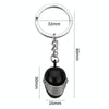 Simulation Cool Motorcycle Keychain Metal Decoration Pendant, Style: X-224 Black