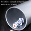 6 PCS Bar Thickening Anti-skid Dice Cup, Style: Little Waist(Black)