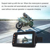 3-inch HD One-key Capture Dual-lens Motorcycle Waterproof Driving Recorder(Black)